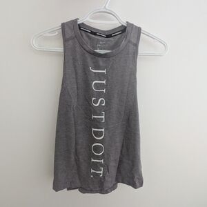Nike Charcoal 'Just Do It' Sleeveless Top